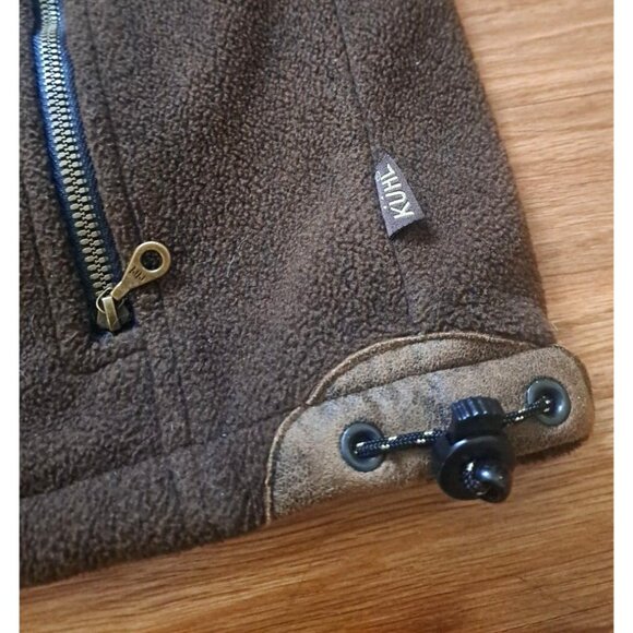 Mens Kuhl Alpenwurx Jacket Fleece Gorpcore Faux Suede Brown Rugged Large - Picture 7 of 10